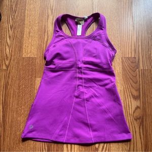 Athleta Turbo Charge Tank with Shelf Bra Magenta Purple/pink
